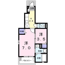 蛍池駅 徒歩9分 1階の物件間取画像